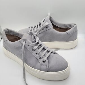 Novacas Made in Portugal Platform Women's Sneakers size 38 Grey Suede Shoelace